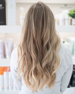 Balayage Refresh balayage correction after back