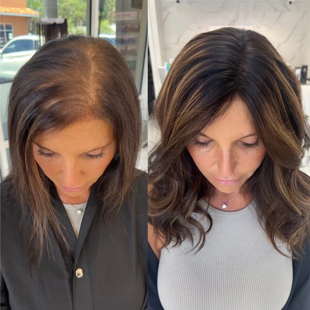 Hair topper natural look