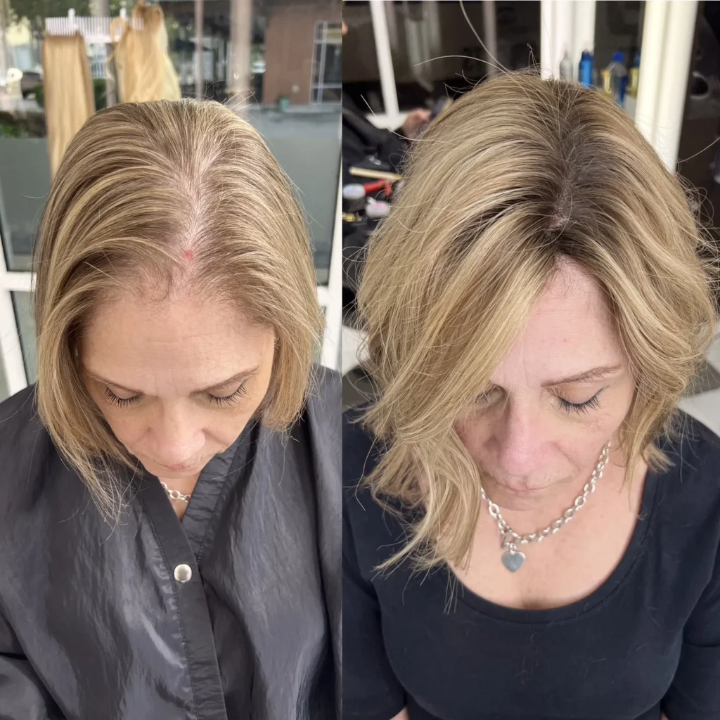 Top of head piece for thinning hair