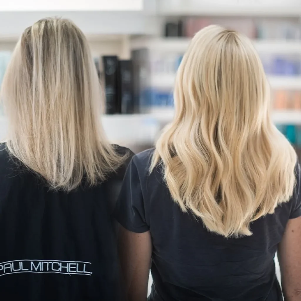 Before and after hair topper